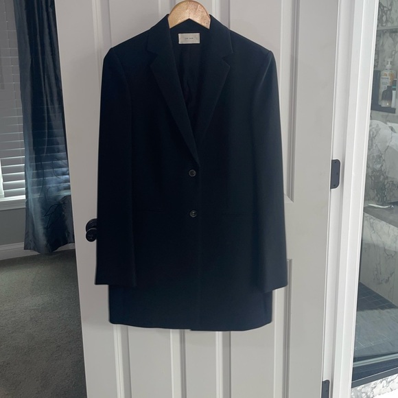 THE ROW Olsen Twins Single-Breasted Two Button Jacket Blazer Longline Sz 2 - Picture 2 of 10
